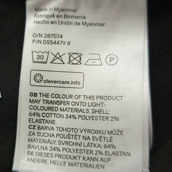 H&M Divided Folded Cuff Black Denim Shorts - Picture 10 of 12